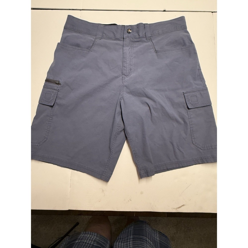 Orvis Tech Cargo Shorts Men's Size 34 Grey Performance Stretch Hike Fish Camp